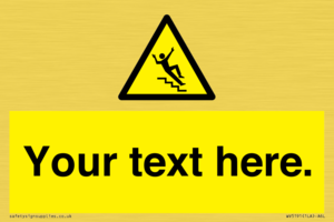 Custom Slippery Stairs Sign